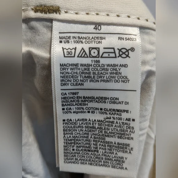 NWT OLD NAVY Men’s Lived In Straight Leg Flat Front Brown Shorts SZ *40 - Picture 7 of 11